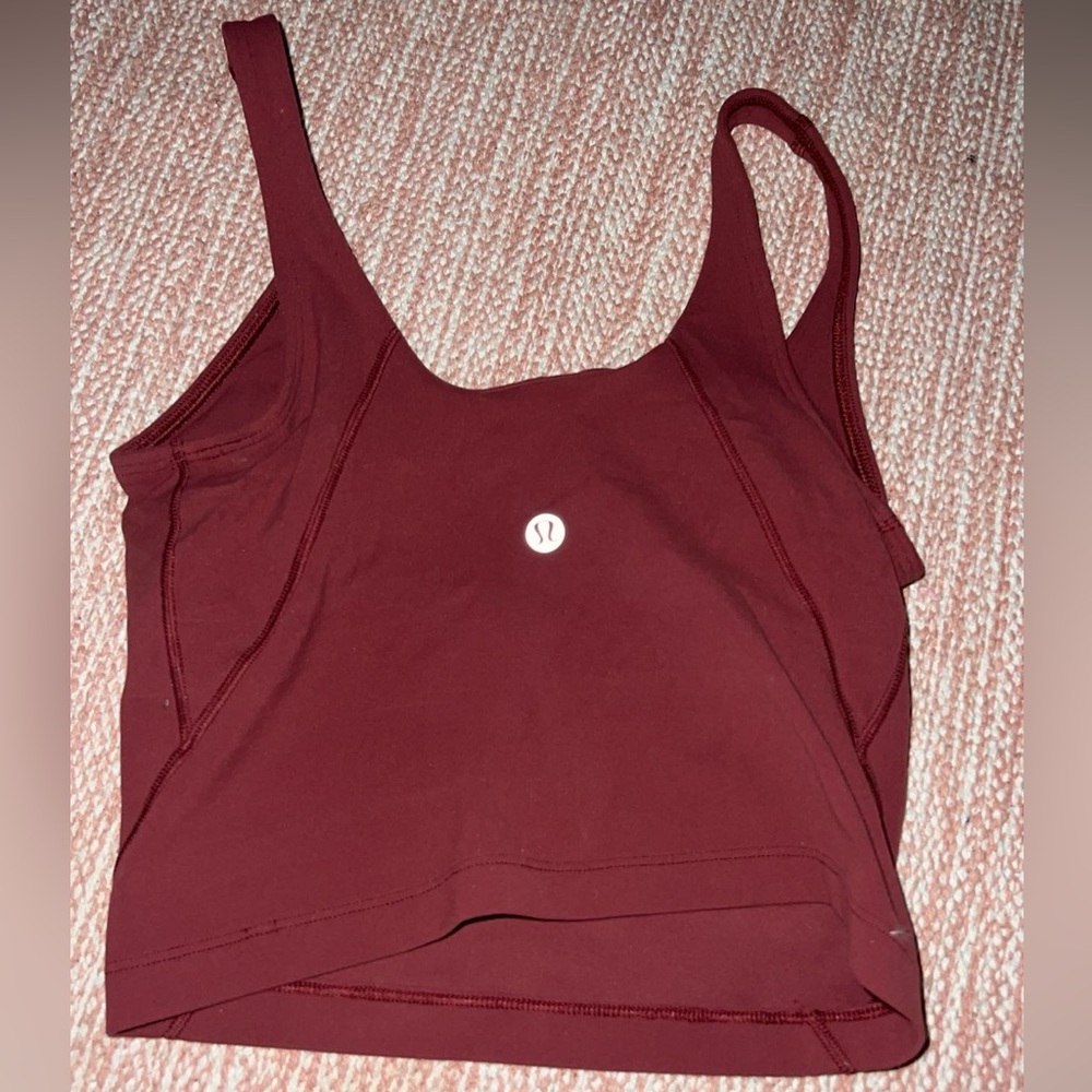 maroon lululemon align tank!